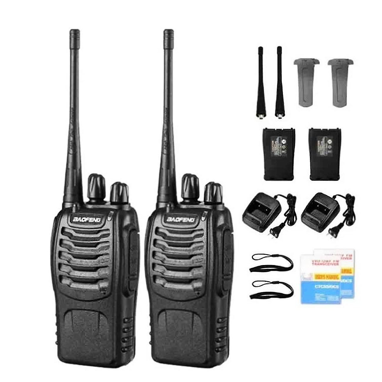 2 Radios Walkie Talkie Baofeng Audif. In