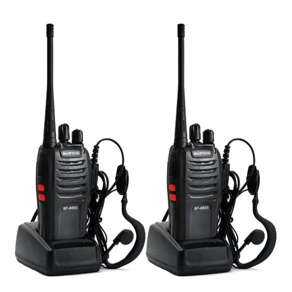 2 Radios Walkie Talkie Baofeng Audif. In
